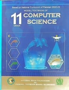 Federal Board Grade 11 Computer Science English-medium textbook cover for the 2026-2027 session